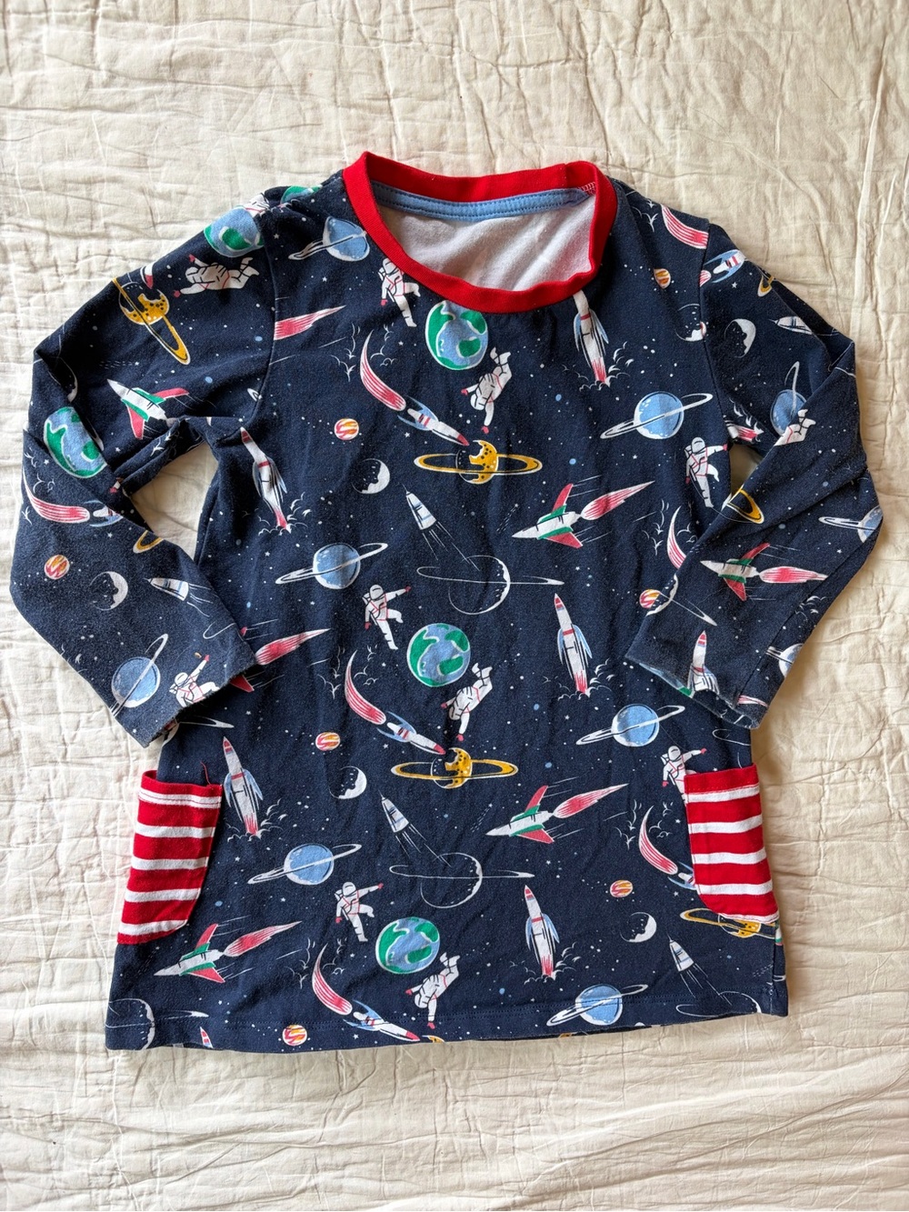 Mini Boden Inspired Space Print Dress